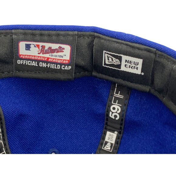 Chicago Cubs New Era 59FIFTY 2016 World Series Cap Size 7 Blue Fitted Hat 8167 - Picture 8 of 13
